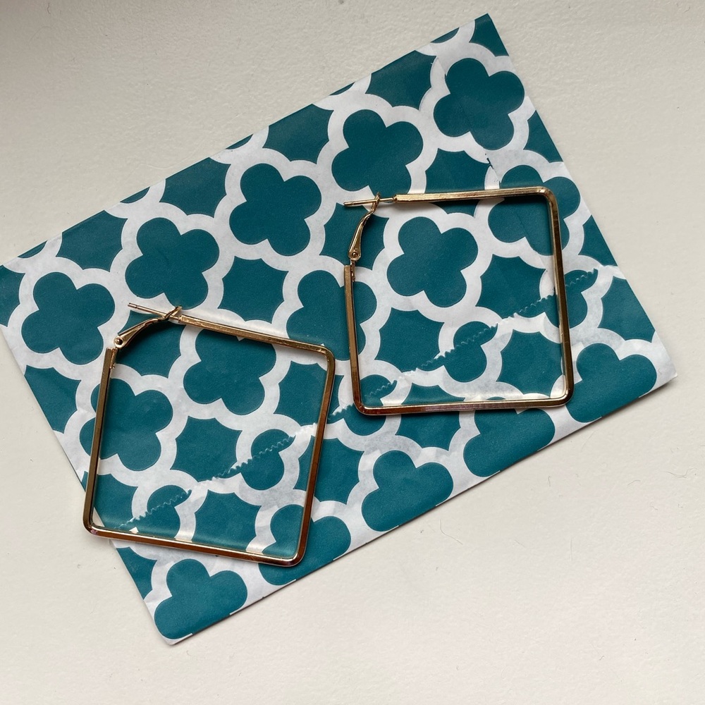 Geometric earrings (BRAND NEW- NEVER WORN)